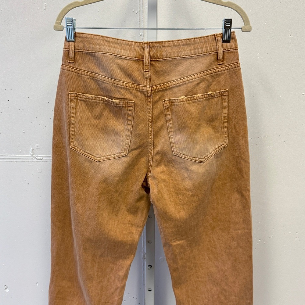 Vervet Kiss Of California Super High Rise 90's Vintage‎ Crop Flare Jeans W27 Tan - Picture 7 of 14